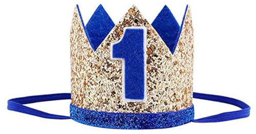 VAEIORP 1 PCS Corona di compleanno di 1 anno per il compleanno del bambino