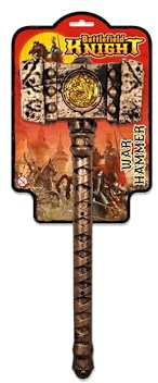 KandyToys Battle Knight Toy War Hammers | Medieval Knight Fancy Dress Costume Accessories | Assorted Designs