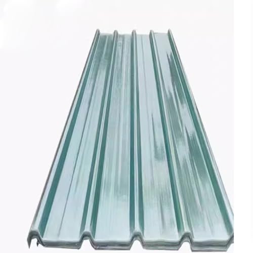 1,5 mm transparente Wellglas-Dachbahnen, wärmeisolierende, wasserdichte Paneele für Tagesbeleuchtung, ideal für Balkon und Carport, 12 Stück (0,9 x 1,1 m)