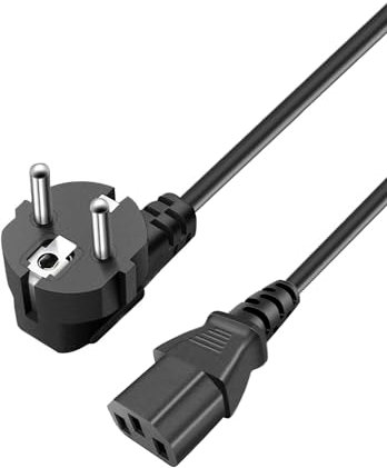 Netzkabel Stromkabel 3 polig Replacement for Anker Powerhouse Portable Power Station Solar Generator 757 767 SOLIX F2000 C1000 F3800 3 Prong C13 Power Cable Cord Plug