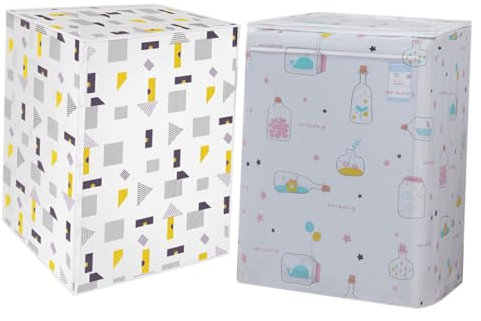 DOITOOL 2piezas Lavadora Funda Exterior Peva Lavadora Carga Frontal Fundas Protector