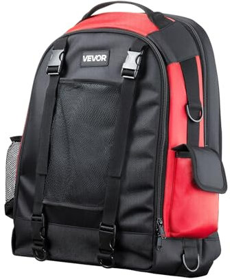 VEVOR Welding Backpack, 25.2L Welder Backpack for Tools and Helmet, 1680D High-Density Polyester Extreme Gear Pack with Helmet Bag, Multi-Purpose Gear Storage Bag for Welding, Outdoor Camping, Hiking