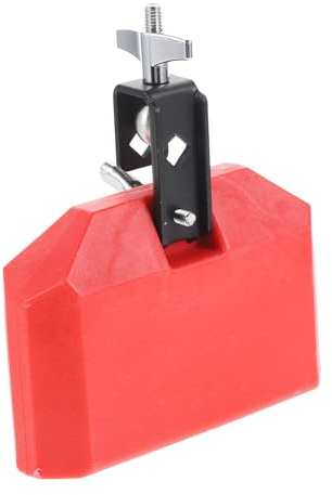 Kisangel Robuste Cowbell Für Schlagzeug Set Aus Verschleißfestem Pvc in Rot Professionelles Percussion-zubehör Für Lautstarken Und Klaren Sound Geeignet Für Anfänger Und Profis