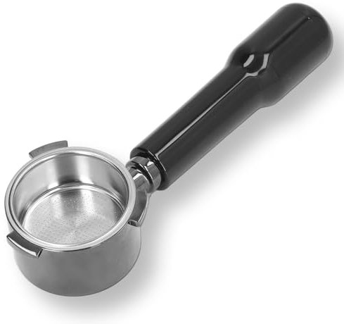 Gcljlmy 51mm Coffee Filter Filter Coffee Machine Replacement Parts Zinc Alloy 3 Ears Coffee Bottomless Portafilter Ergonomic ABS Handle Portafilter for DELONGHI ECP3420 685 680