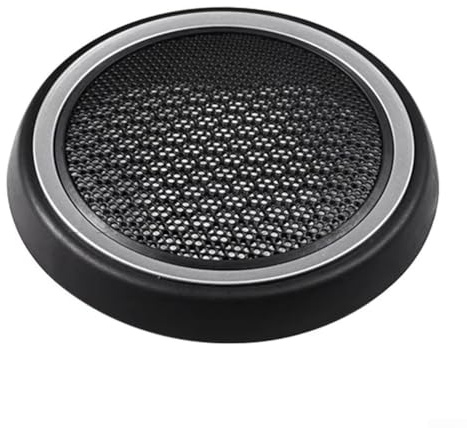 Vasiumic Griglia di copertura per altoparlante della portiera anteriore, per Mini Cooper R56 R55 R57 R58 R59, in ABS elettroplaccato, colore nero, compatibile con Clubman Coupe Hatchback 51412753333