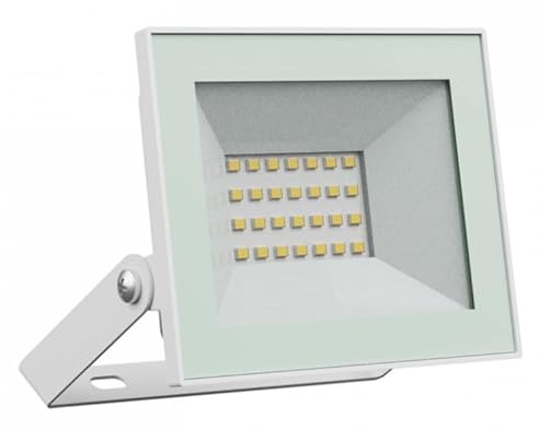 ledomec LED Scheinwerfer/Fluter/Strahler IP65 Außenstrahler warmweiß 3000K (weiß, 20W)