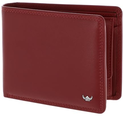 Golden Head Leder Geldbörse Polo RFID Protect Scheintasche 1427 Rot dunkelrot