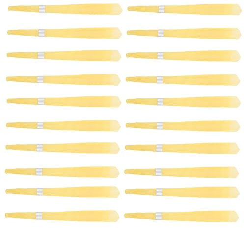 SECFOU 20pcs Large Yellow with Stopper Earwax Removal Burning Cones Ear Cleaning Tools for Safe Earwax Cleaning and Care Accessories