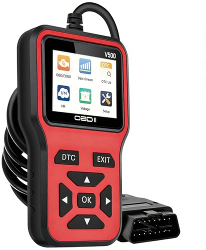 OBD2 Auto Diagnostica,OBD Scanner per Controllo Motore Auto Diagnosi Tester Batteria Auto, Cancellazione Spia Motore Supporta 8 Lingue e 9 Protocolli, Compatibile Tutti Modelli OBDII