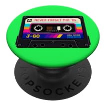 Retro Kassette Pixel Art | 80er Mixtape Gaming Nostalgie PopSockets Klebender PopGrip