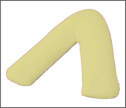 R&Z Orthopaedic, Nursing, Maternity V Shaped Bolster Pillow Case Cover (Lemon)