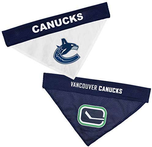 Pets First NHL Vancouver Canucks Bandana for Dogs & Cats, Large/X-Large. - Cute & Stylish Bandana! The Perfect Hockey Fan Scarf Bandana, Great for Birthdays Or Any Party!