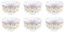 Flirt by R&B 018776 'Doppio Shanti' Müslischale mit Paisley-Muster 520 ml, Porzellan (6er Pack)