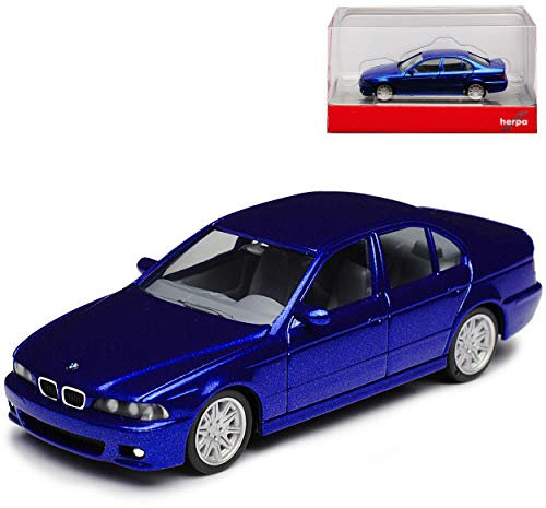 B*M*W 5er M5 E39 Limousine Monte Carlo Blau Metallic 1995-2004 H0 1/87 Herpa Modell Auto