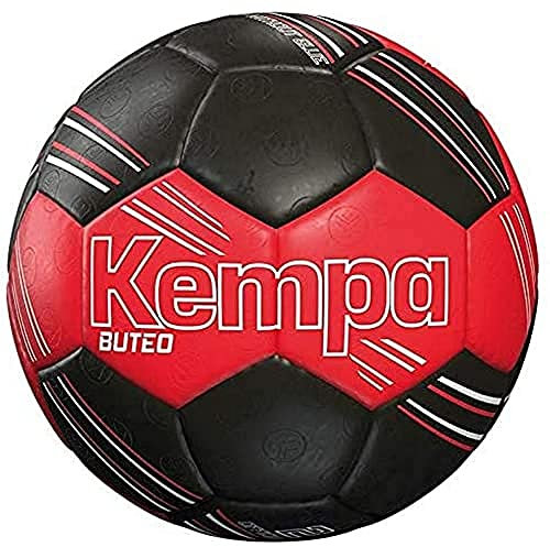 Kempa Buteo Fußballbälle rot/schwarz 3