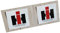 Eil Bulldog Versand IHC Aufkleber Traktor 2x International Logo Emblem Sticker Schwarz Universal Kunststoff Fahrzeugaufkleber