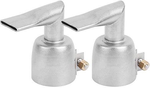 Heat Gun Nozzles, 2pcs 20mm 90 Degree Stainless Steel Hot Air Gun Nozzle, Welding Nozzle Hot Air Gun Attachments, for PP PVC Plastic Sheet Welding