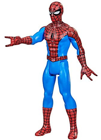 Hasbro Marvel Legends Series 3.75-inch Retro 375 Collection Spider-Man Action Figure Toy,Black
