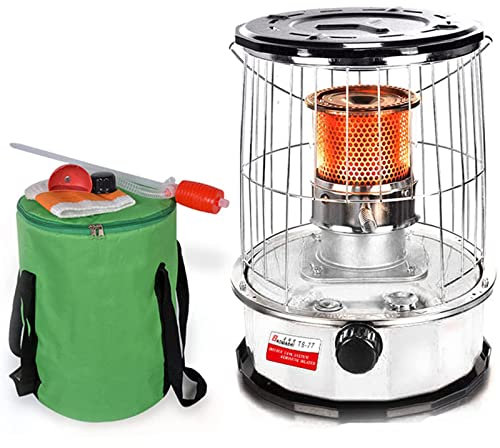 HXGLPSNG Réchauffeur de poêle au kérosène, Appareil de Chauffage Domestique, brûleur en Verre de Chauffe-Huile portatif léger d'acier Inoxydable pour Le Patio extérieur de Camping raffiné