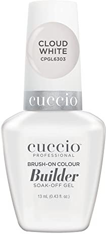 Cuccio Brush on Colour Builder Gel with Calcium LED/UV 13ml Cloud White