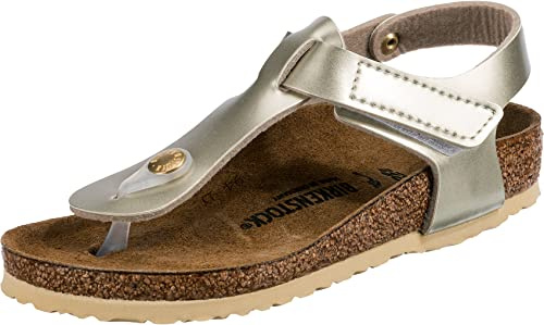 BIRKENSTOCK Kairo Kids BF Mädchen,Kinder,Zehentrenner,Synthetik,metallic,Sandale, strapazierfähig, hautfreundlich,Metallic Gold,31 EU