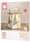 Rayher Holz Laterne Wichtel, mit Griff, 15,3 x 15,3 x 26,5 cm, Holzbausatz, 31-tlg., Windlicht, für LED-Kerze, Lichterkette, FSC zertifiziert, 64517505, Beige