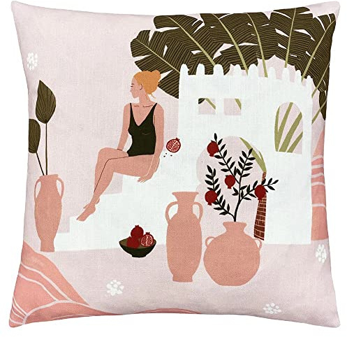 furn. Nalani Riad Cushion Cover, Polyester, Sand