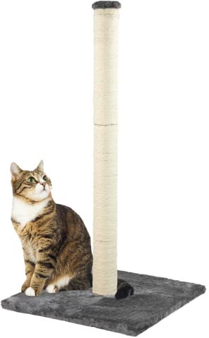 KCT Large Grey Cat Scratching Post Activity Tree Kitten Climbing Tower Pole Toy