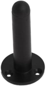 Vibe Projection Door Stop Matt 63mm on Black, Door Stopper, Rubber Bumper to Protect Door, Walls, and Skirting for Internal Use