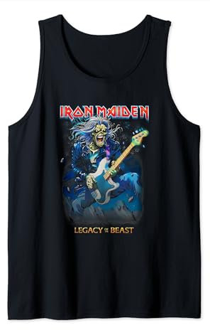Iron Maiden - Eddie on Bass Tank Top