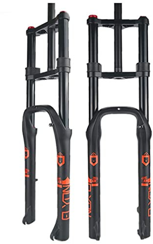 TISORT Snow Beach Bike Federgabel 20 Zoll Bike Federgabeln 4.0 Fat Bike Gerade Vordergabel Downhill Mountainbike MTB Gabel Federweg 140mm(26)