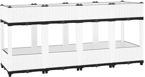 vidaXL Fioriera Rialzata 160x40x71 cm in Polipropilene