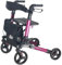 RAYACO Faltbarer Rollator mit Sitz und Tasche, höhenverstellbar und mobil, leicht, rollend, für ältere Menschen und Senioren, lila