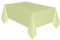 AEX Table Cloth Wipeable Tablecloth PVC Plastic Wipe Clean Waterproof Rectangular Table Cover Protector for Kitchen Picnic Outdoor Indoor - 137 X 183 cm (Light Yellow)