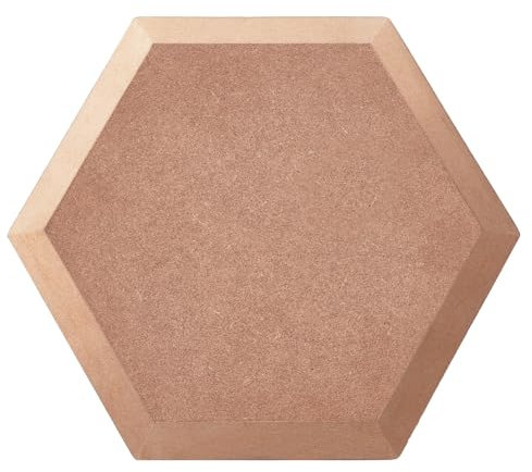 BENECREAT Töpferform, Töpferwerkzeuge, Keramikplatten-Formform Sechseckige Tellerform Slumpform Töpfer-Ton-Werkzeuge MDF-Dichteplatte Für Töpfer-Bastelbedarf, 20x17x1.5 cm