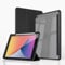 ZKTUYU Custodia per iPad di 9° generazione 2021/iPad 8° generazione 2020/iPad 7° generazione 2019, Smart Folio Custodia con portapenne per iPad da 10,2 pollici, retro trasparente, auto sonno/veglia,