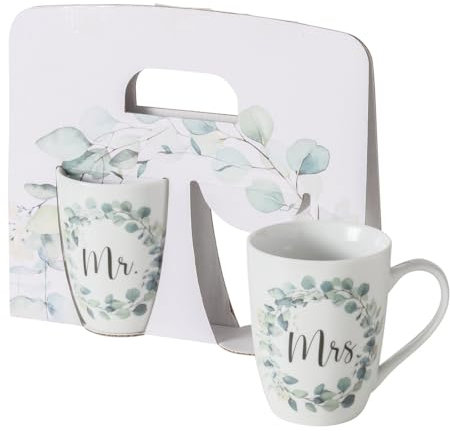 Tassen Set Eukana - Geschenkset Mr. & Mrs. - Becher Set