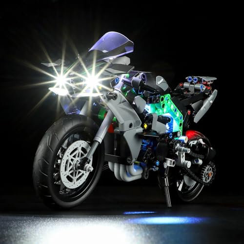 LIGHTAILING Licht-Set Für Lego-42170 Kawasaki Ninja H2R Motorrad - Led-Beleuchtungsset Kompatibel Mit Lego Bausteinen Modell - Modell Set Nicht Enthalten