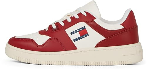 Tommy Jeans Damen Chunky Sole Sneaker Schuhe, Rot (Magma Red), 37