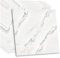Fantasnight Marble Stick on Tiles 30 x 30cm 50Pcs White Tile Stickers Self Adhesive Wall Tiles PET Peel and Stick Wall Glossy Stickers for Kitchen Bathroom