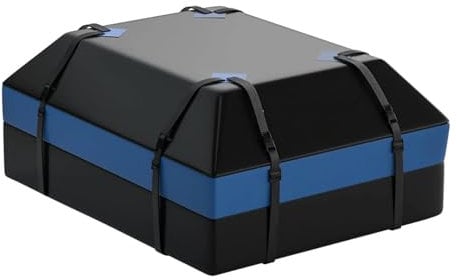 FACSER Relingträger Autodach-Frachttasche Autodach-Gepäcktasche wasserdichte Dachgepäckträgertasche Tragbare Reise-Aufbewahrungswürfeltasche 15 Kubikfuß Dachboxen