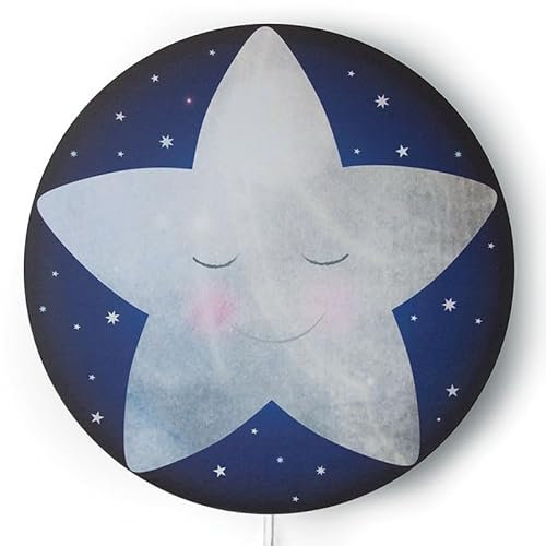 Hartendief Wandlampe Kleiner Stern | Für Baby- & Kinderzimmer | Kinderzimmerdesign | Handgemalt & nachhaltig