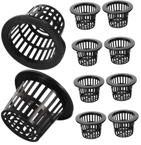 IWOWHERO Cesto Idroponico per Vasi 10 Pezzi Tazze A Rete da Giardino per Vasi E Vasi per Piante