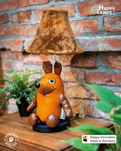 Licht-Erlebnisse LED Kinderzimmerleuchte Sendung mit der Maus 52 cm hoch Orange Braun 2700 K Tischlampe Kinderzimmer Nachttischlampe Beistelllampe