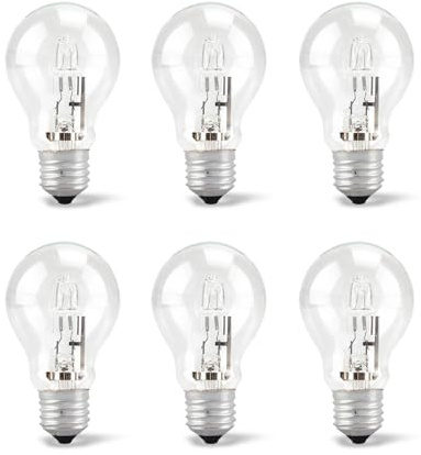 Quwfesudy 043168787963 78796 Light Bulb 43 Watt A19 Halogen Light 60 Watt Replacement, 6PCS