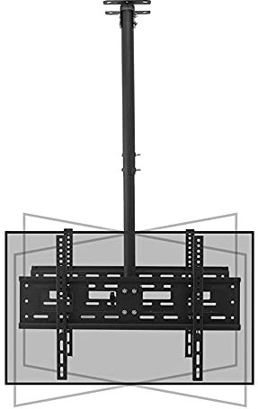 Supporto TV da Parete per Doppio Schermo, Supporto TV da soffitto, Girevole e inclinabile a 360°, Adatto alla Maggior Parte dei televisori LCD a Schermo Piatto e curvi da 40-70 Pollici.