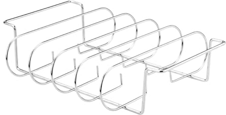 Hogvinnatil Rippchenhalter – Rippenrost aus Kohlenstoffstahl | Spülmaschinenfest Besteckhalter, Grillzubehör zum Braten, Ruhen, Backen, Zubereitung, Verwendung