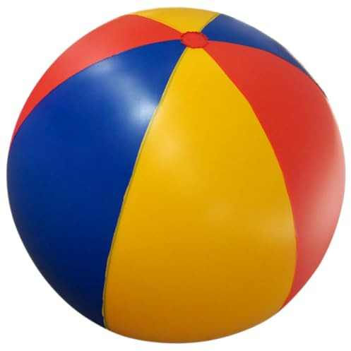 FUNOMOCYA PVC Aufblasbarer Strandball Riesiger Bunter Beach Ball aus Strapazierfähigem Material Leichtes Outdoor für Schwimmbad Garten und Strandspaß für Erwachsene und Jugendliche