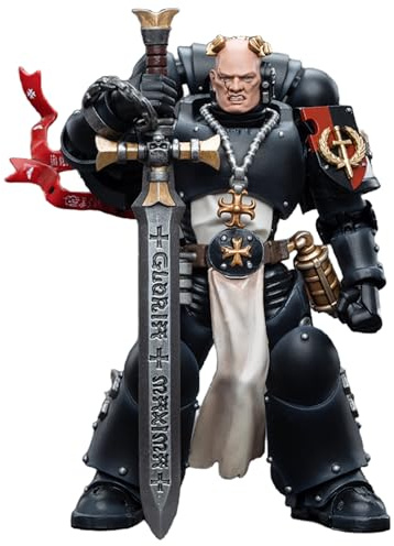 TOYVERSE JOYTOY 1/18 Actionfigur Warhammer 40.000, Black Templars Kaiser Champion Bayard's Revenge, bewegliche Gelenke, Charaktermodell, ab 15 Jahren
