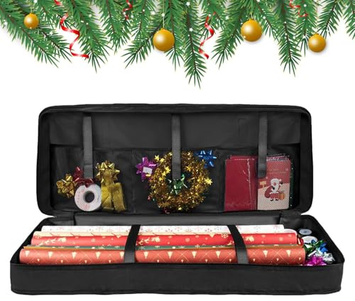 Porta Carta Regalo - Borsa Porta Rotoli Carta da Regalo,Supporto per | Nastri Festività con Grande Capacità per Decorazioni Casa Matrimonio Feste